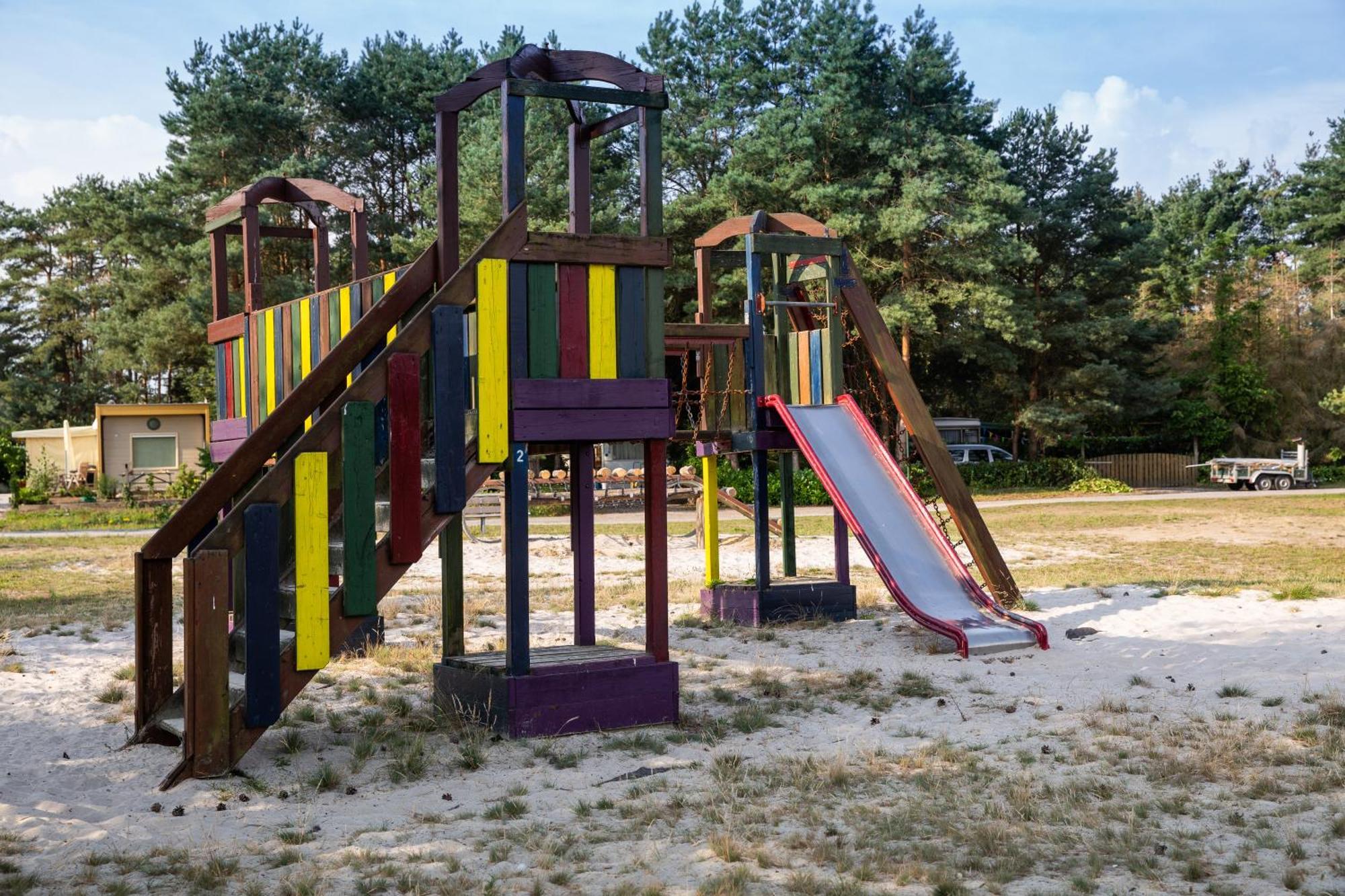 Safaritent at Camping GT Keiheuvel Balen Bagian luar foto